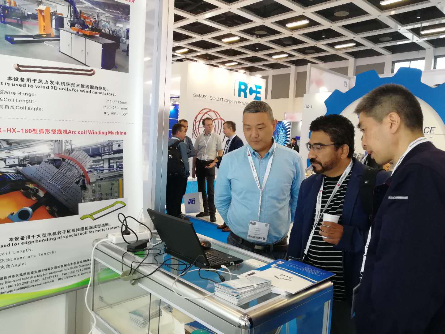 Mexico customer in our booth of 2019 CWIEME Berlin.jpg